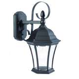 Matte Black Swing Arm Hanging Lantern Wall Light - Homeroots