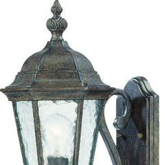 One Light Antique Black Carousel Lantern Wall Light - Homeroots