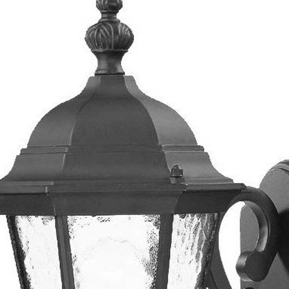 One Light Matte Black Carousel Lantern Wall Light - Homeroots - Flyclothing LLC