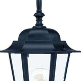 Matte Black Glass Lantern Wall Light - Homeroots - Flyclothing LLC