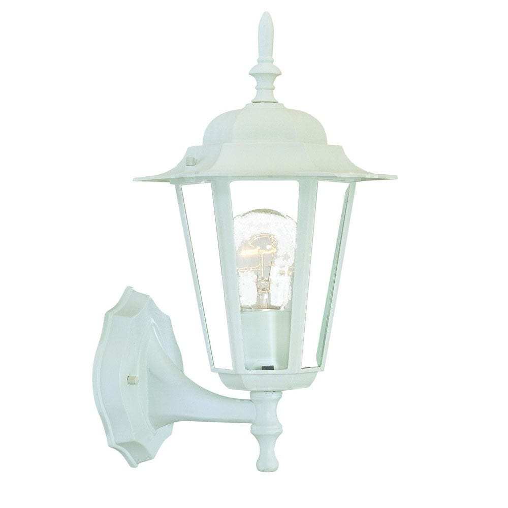 White Glass Lantern Wall Light - Homeroots - Flyclothing LLC