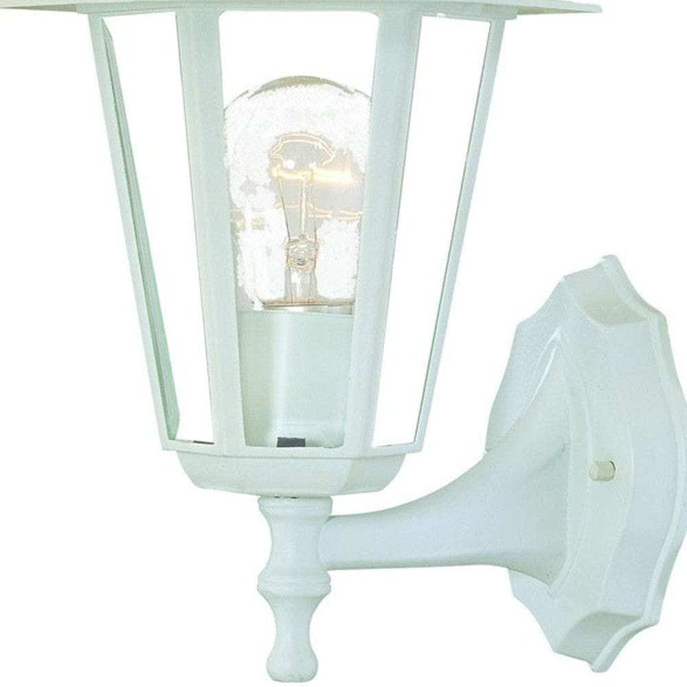 White Glass Lantern Wall Light - Homeroots - Flyclothing LLC