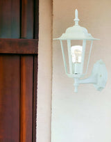 White Glass Lantern Wall Light - Homeroots - Flyclothing LLC