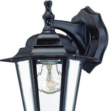 Antique Bronze Glass Hanging Lantern Wall Light - Homeroots - Flyclothing LLC