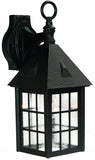 Matte Black House Shaped Wall Light - Homeroots