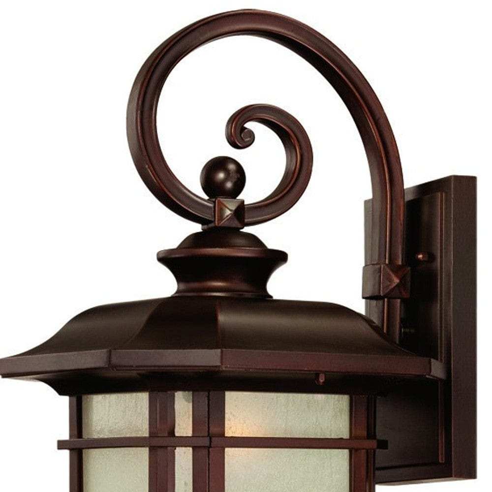 Somerset 1-Light Architectural Bronze Wall Light - Homeroots - Flyclothing LLC