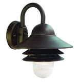 Antique Bronze Three Tier Lamp Shade Outdoor Wall Light - Homeroots
