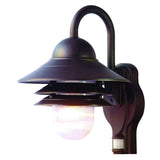 Antiqued Bronze Motion Sensor Outdoor Wall Light - Homeroots