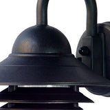 Matte Black Three Tier Lamp Shade Outdoor Wall Light - Homeroots - Flyclothing LLC