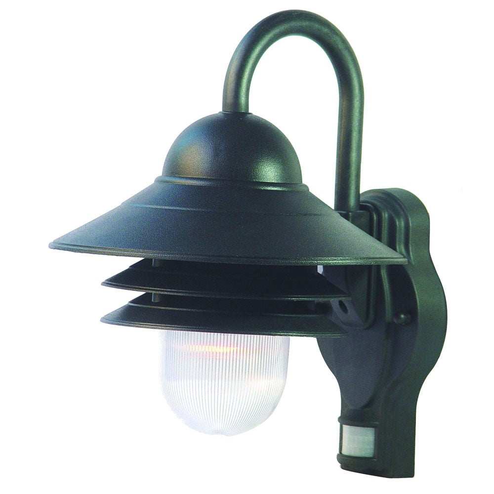 Matte Black Motion Sensor Outdoor Wall Light - Homeroots - Flyclothing LLC