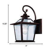 Antique Bronze Terrarium Shape Wall Light - Homeroots - Flyclothing LLC