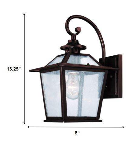 Antique Bronze Terrarium Shape Wall Light - Homeroots - Flyclothing LLC