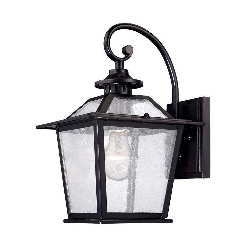 Matte Black Terrarium Shape Wall Light - Homeroots