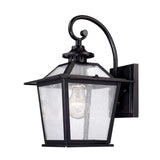 Matte Black Terrarium Shape Wall Light - Homeroots