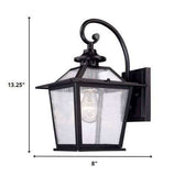 Matte Black Terrarium Shape Wall Light - Homeroots - Flyclothing LLC
