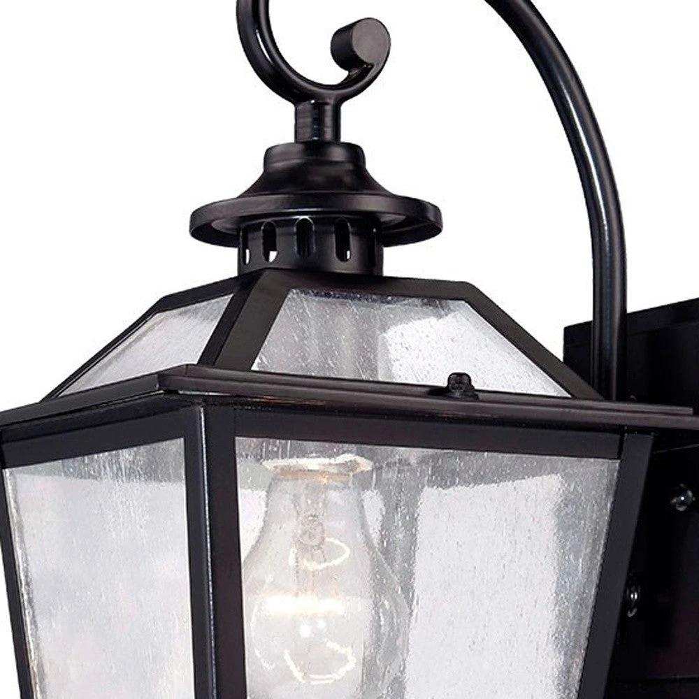 Matte Black Terrarium Shape Wall Light - Homeroots - Flyclothing LLC
