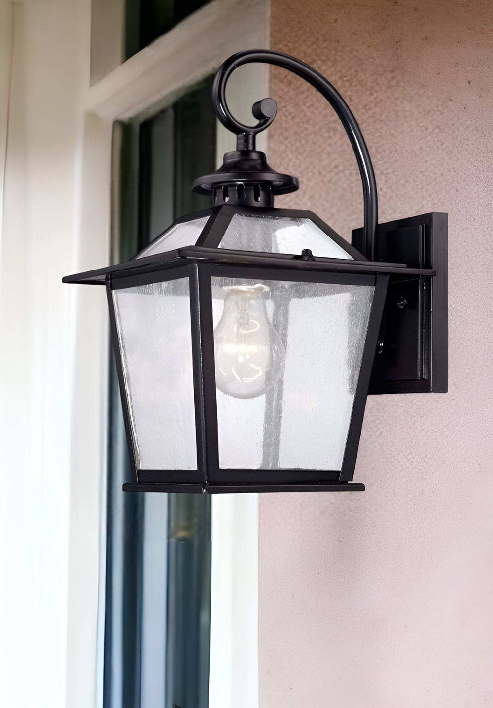 Matte Black Terrarium Shape Wall Light - Homeroots - Flyclothing LLC