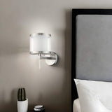 White and Silver Wall Light with Fabric Shade - Homeroots - Flyclothing LLC