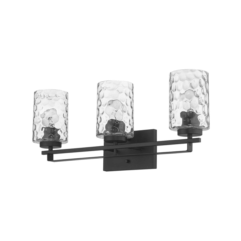 Livvy 3-Light Matte Black Vanity - Homeroots - Flyclothing LLC