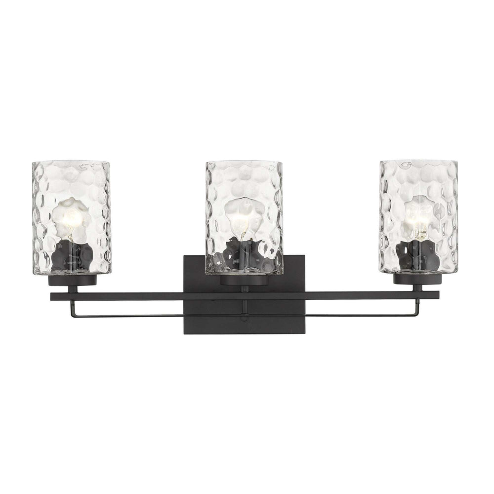 Livvy 3-Light Matte Black Vanity - Homeroots - Flyclothing LLC