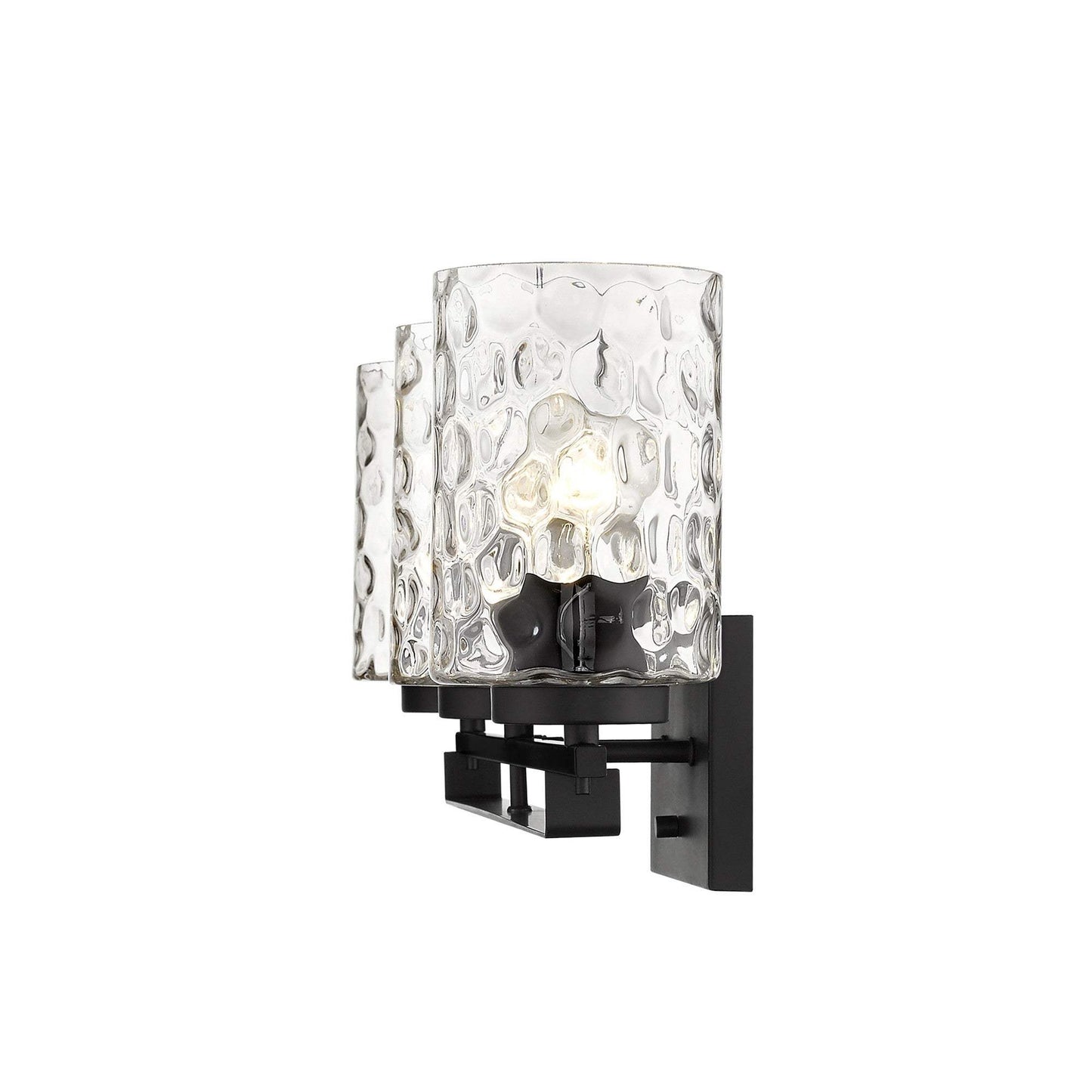 Livvy 3-Light Matte Black Vanity - Homeroots - Flyclothing LLC