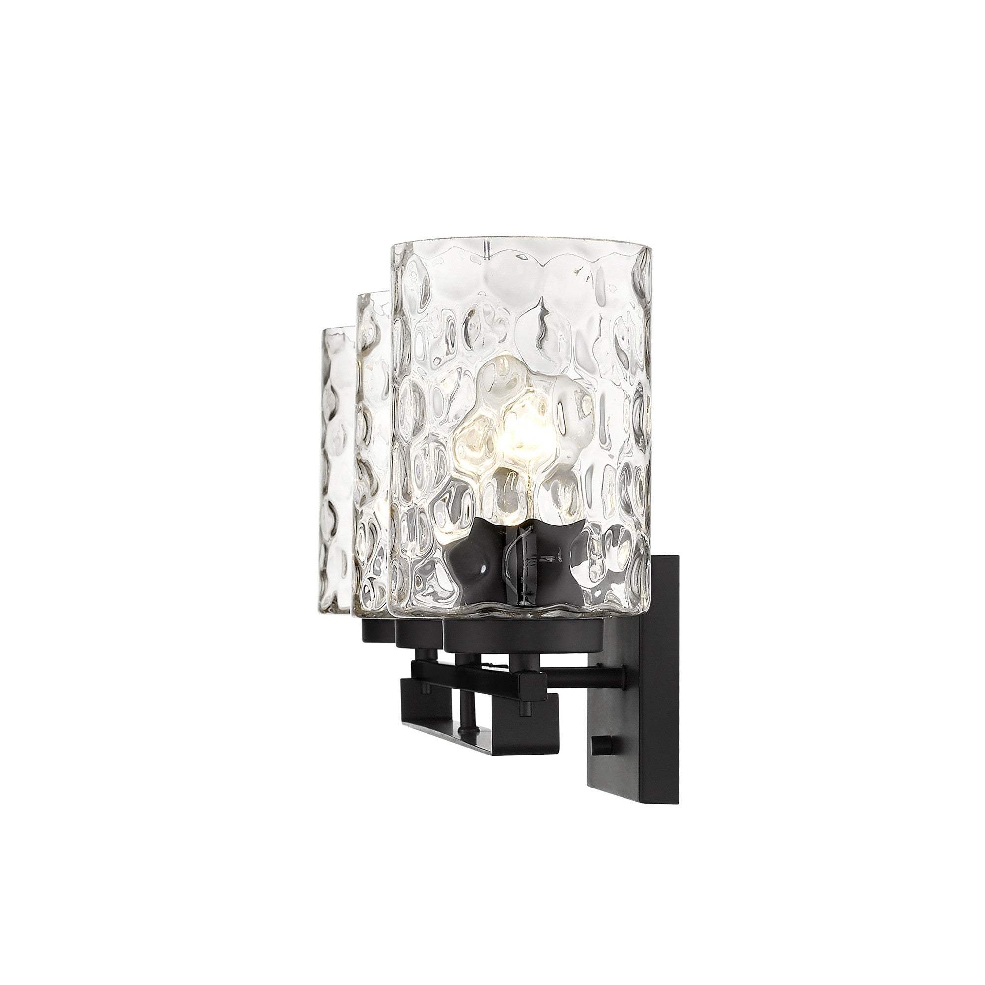 Livvy 3-Light Matte Black Vanity - Homeroots - Flyclothing LLC