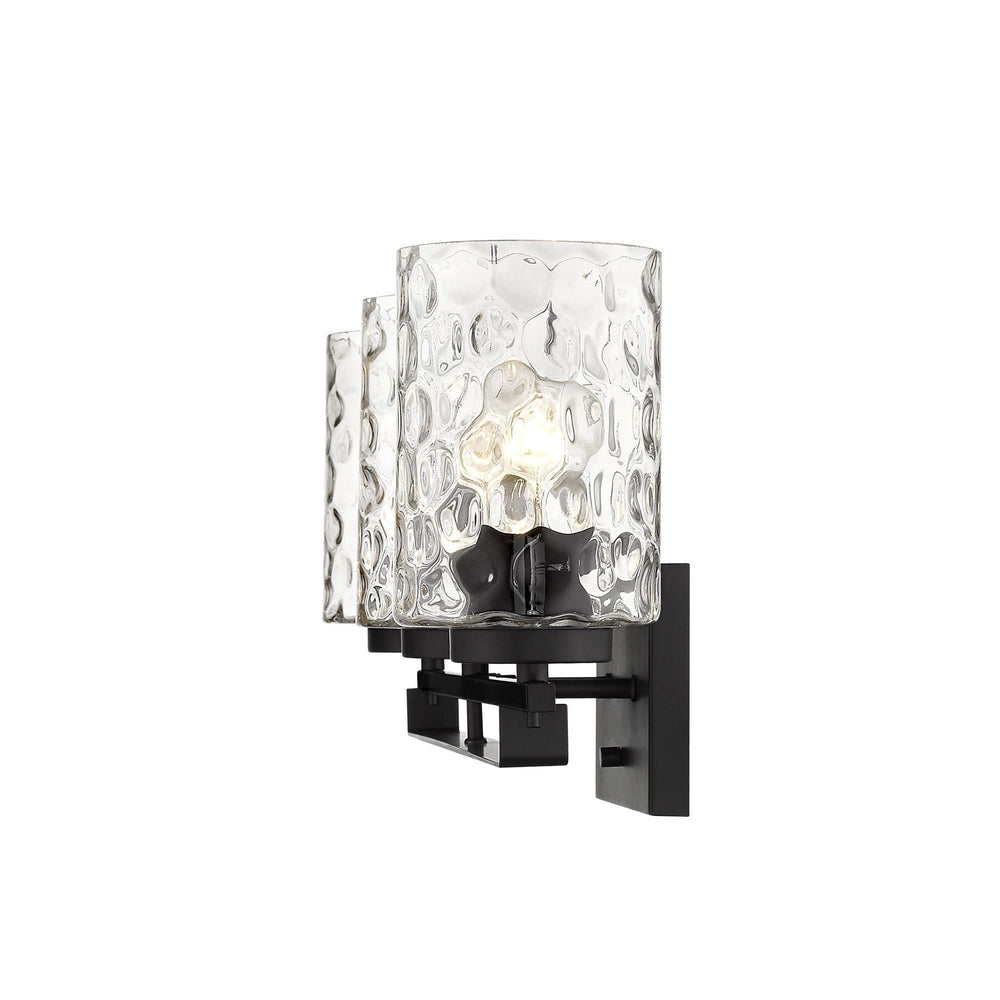 Livvy 3-Light Matte Black Vanity - Homeroots - Flyclothing LLC