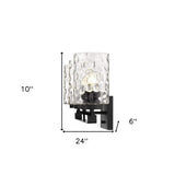 Livvy 3-Light Matte Black Vanity - Homeroots - Flyclothing LLC