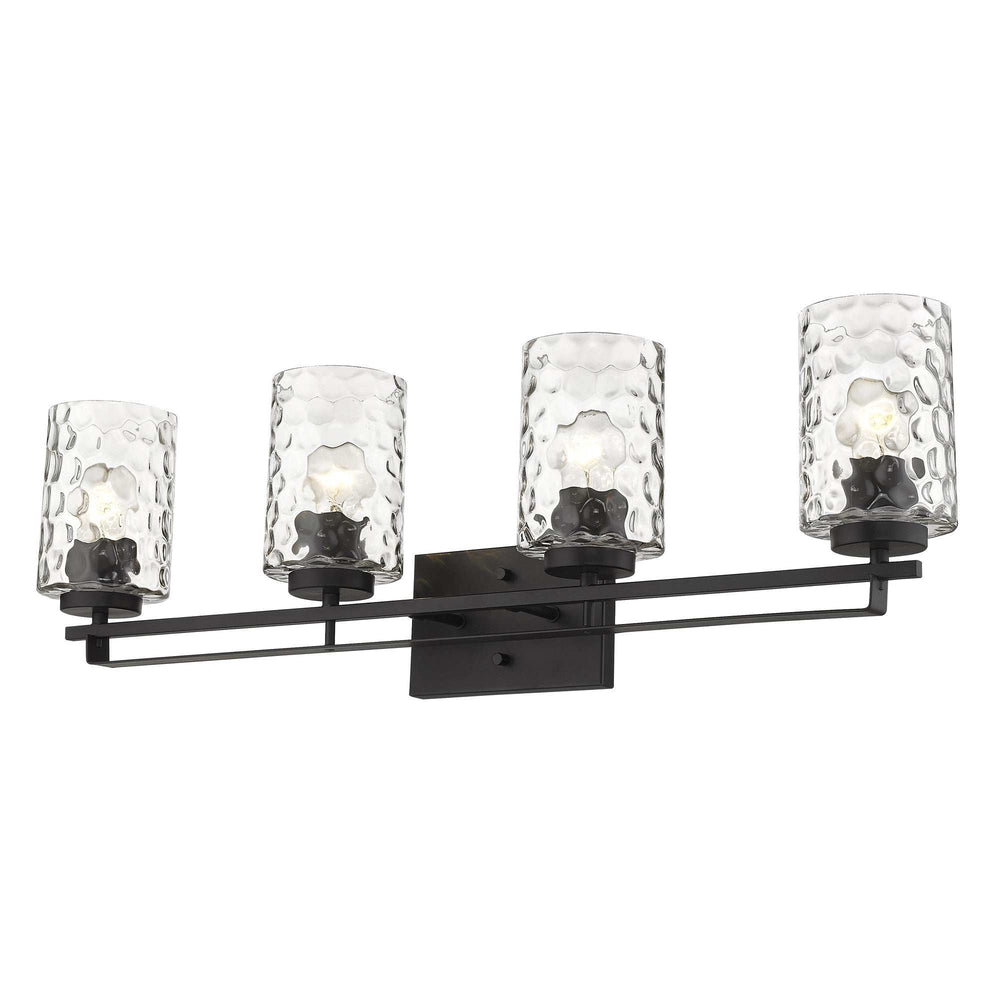 Livvy 4-Light Matte Black Vanity - Homeroots - Flyclothing LLC