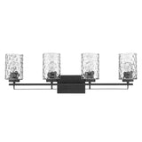 Livvy 4-Light Matte Black Vanity - Homeroots - Flyclothing LLC