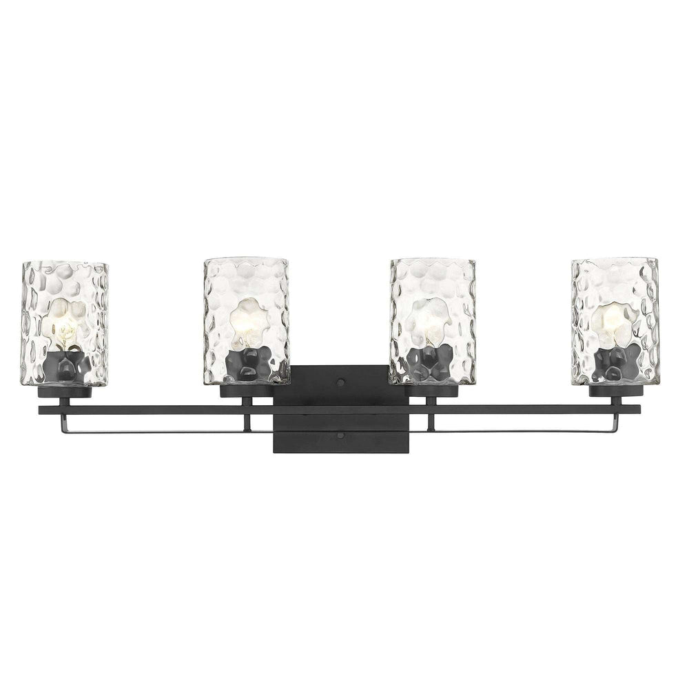 Livvy 4-Light Matte Black Vanity - Homeroots - Flyclothing LLC
