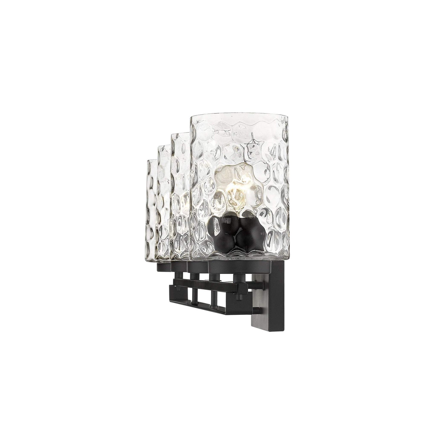 Livvy 4-Light Matte Black Vanity - Homeroots - Flyclothing LLC