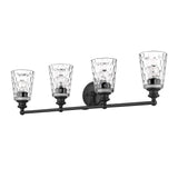 Mae 4-Light Matte Black Vanity - Homeroots - Flyclothing LLC