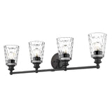 Mae 4-Light Matte Black Vanity - Homeroots - Flyclothing LLC
