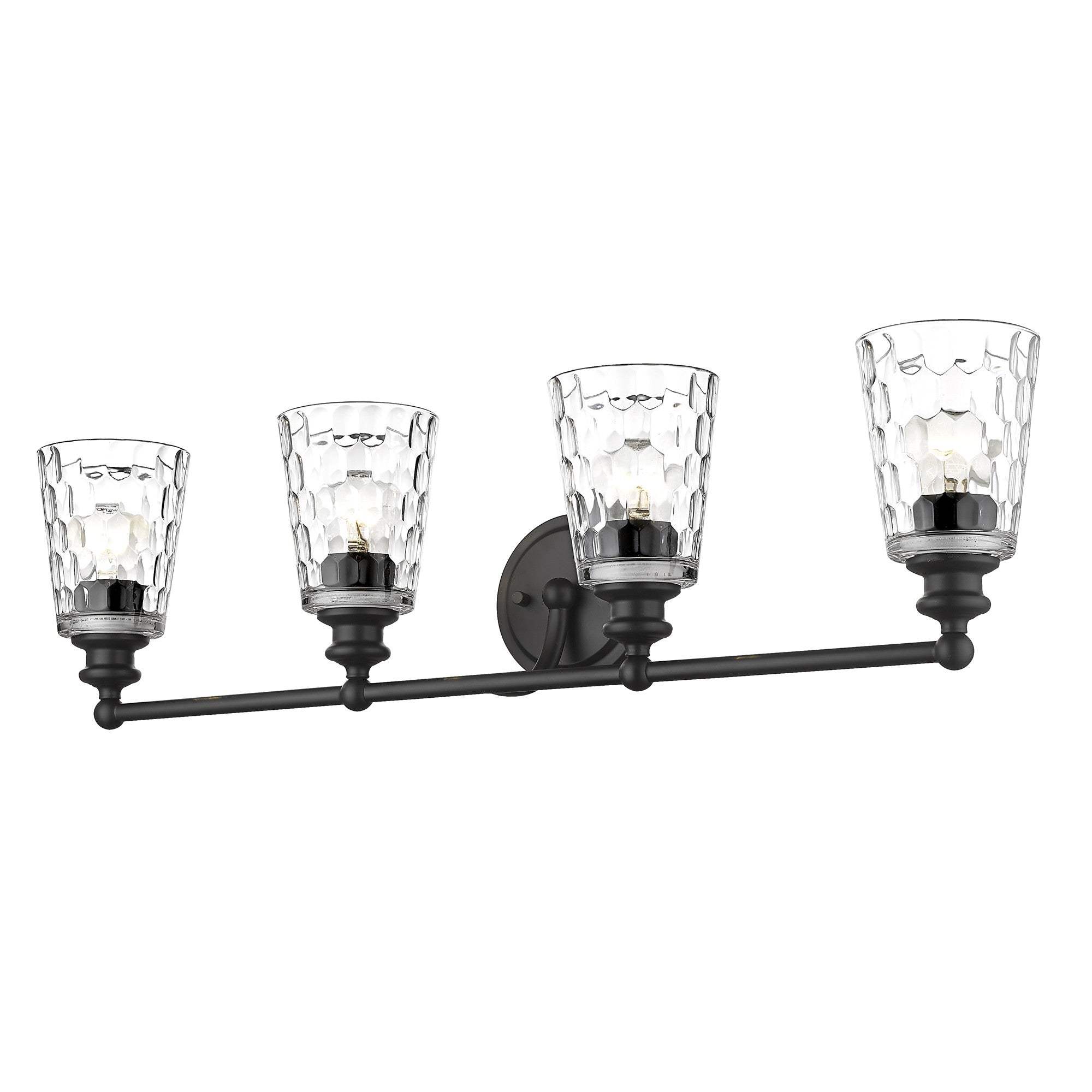 Mae 4-Light Matte Black Vanity - Homeroots - Flyclothing LLC