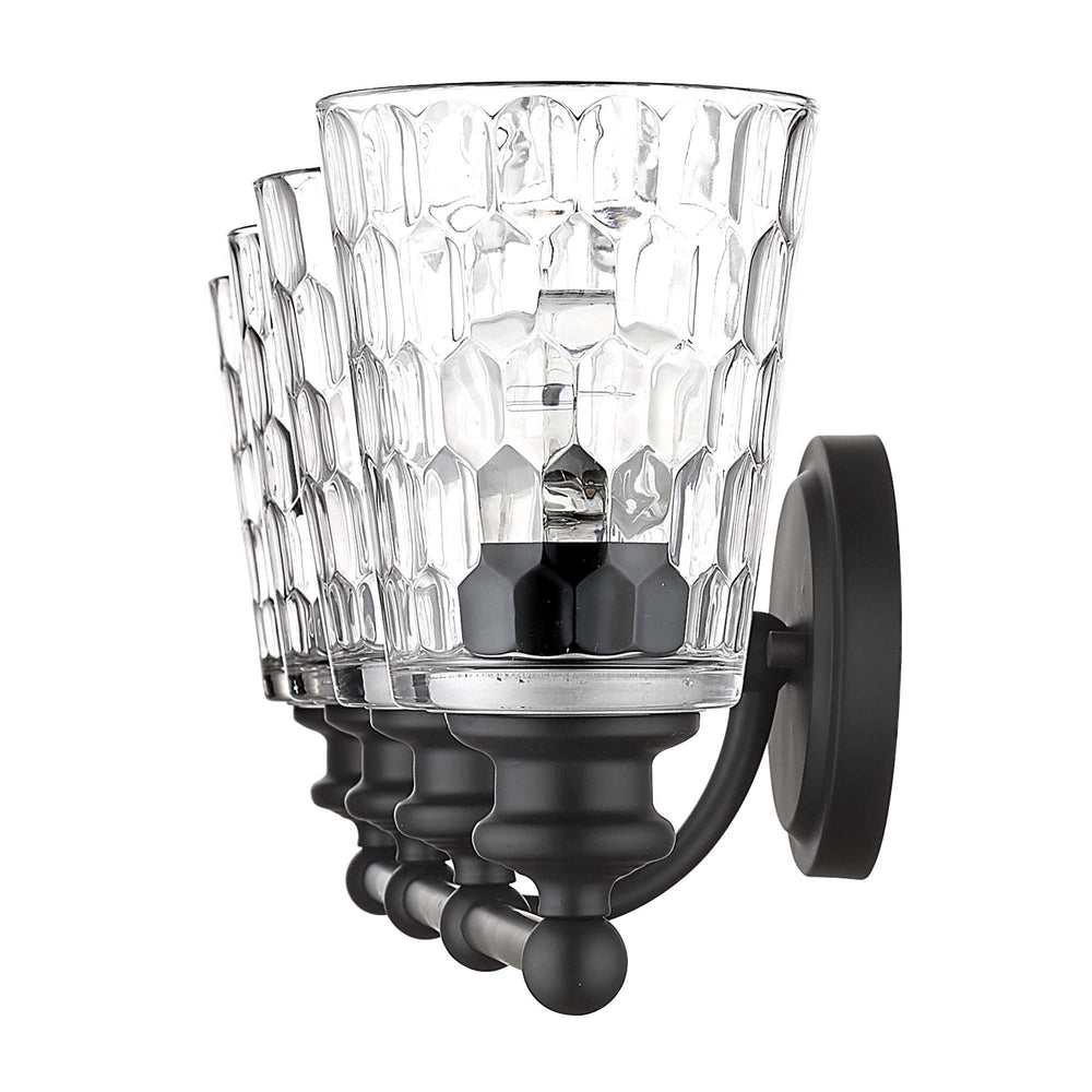 Mae 4-Light Matte Black Vanity - Homeroots - Flyclothing LLC