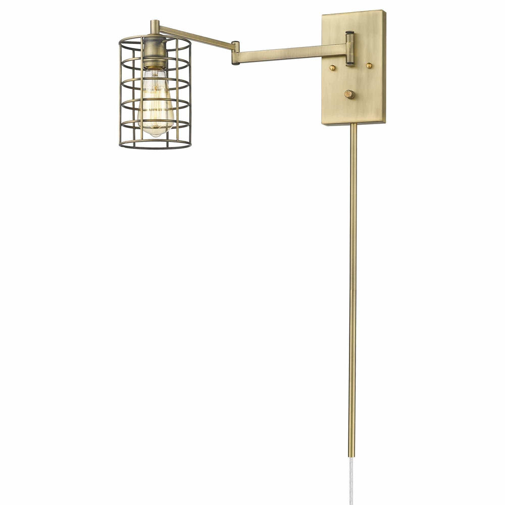 Industrial Gold Metal Wall Sconce - Homeroots - Flyclothing LLC