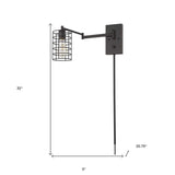 Industrial Bronze Metal Wall Sconce - Homeroots - Flyclothing LLC