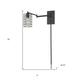 Industrial Bronze Metal Wall Sconce - Homeroots - Flyclothing LLC