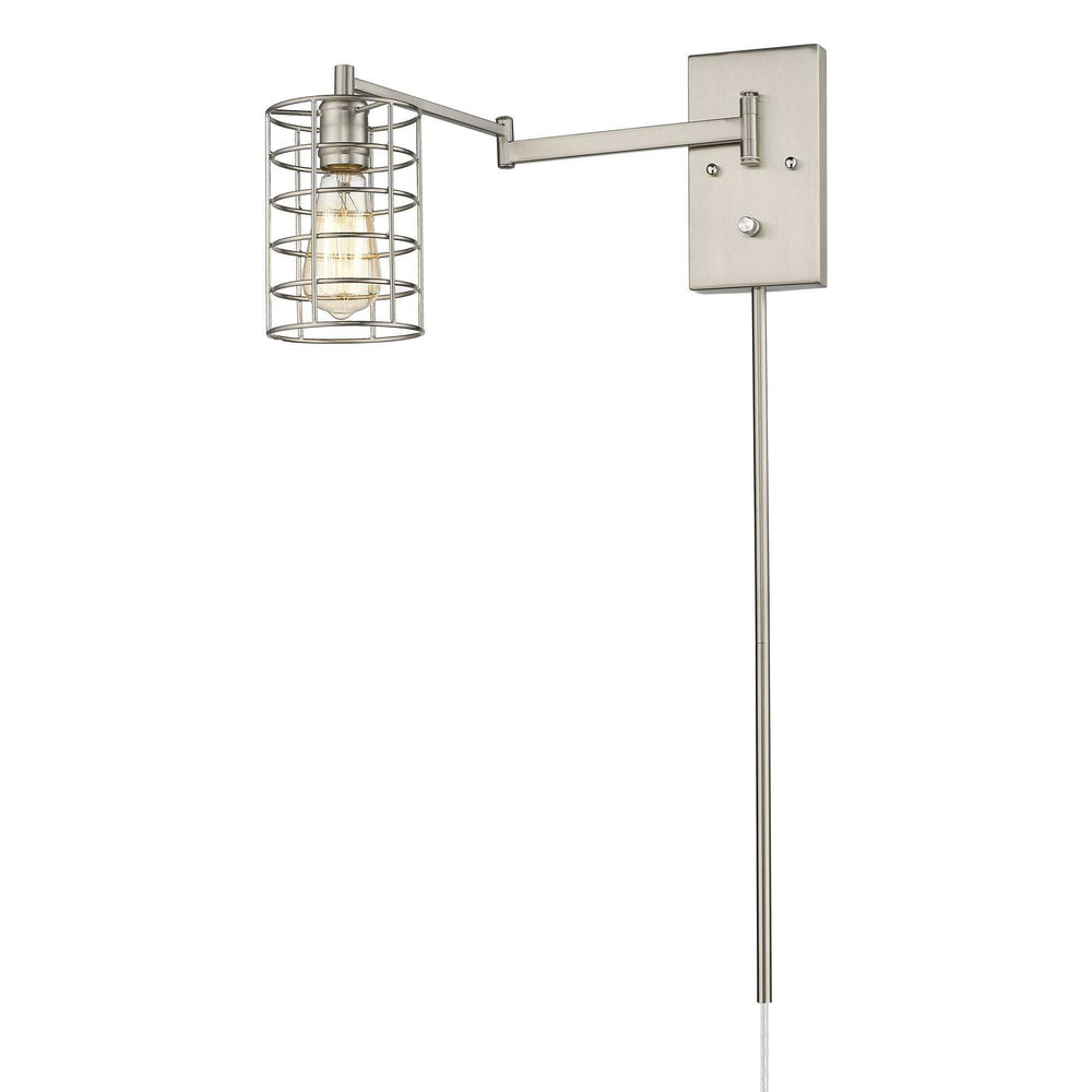 Industrial Silver Metal Wall Sconce - Homeroots - Flyclothing LLC