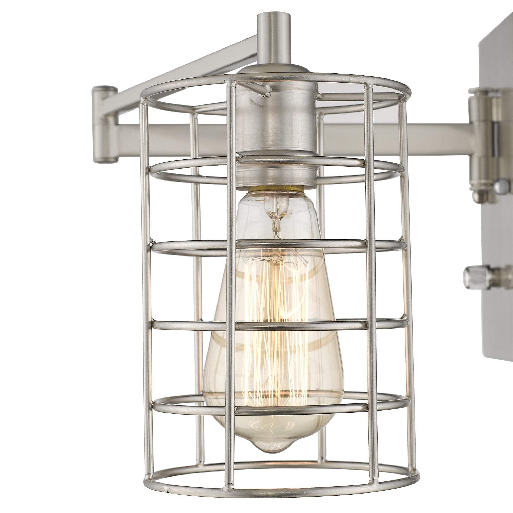 Industrial Silver Metal Wall Sconce - Homeroots - Flyclothing LLC