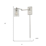 Industrial Silver Metal Wall Sconce - Homeroots - Flyclothing LLC