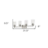Orella 4-Light Satin Nickel Vanity - Homeroots - Flyclothing LLC