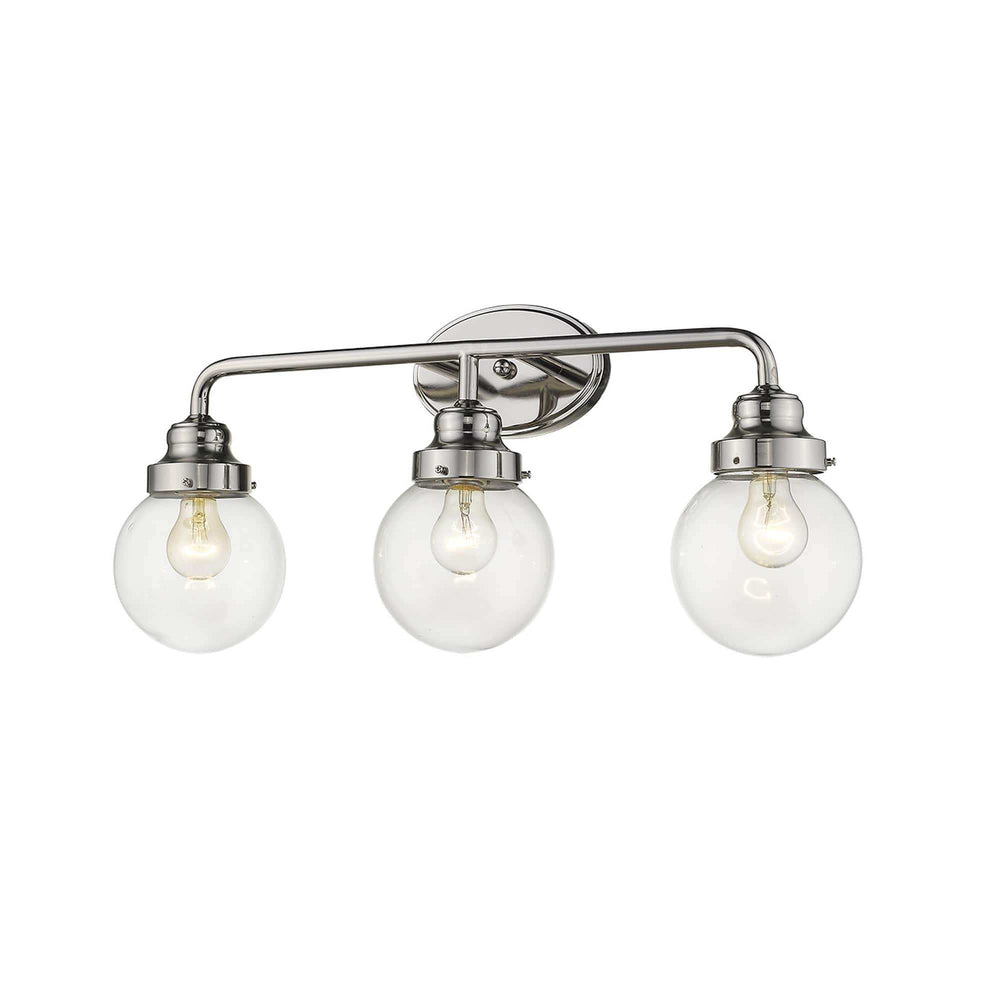 Portsmith 3-Light Polished Nickel Vanity - Homeroots - Flyclothing LLC