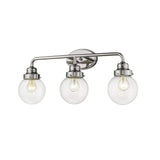 Portsmith 3-Light Polished Nickel Vanity - Homeroots