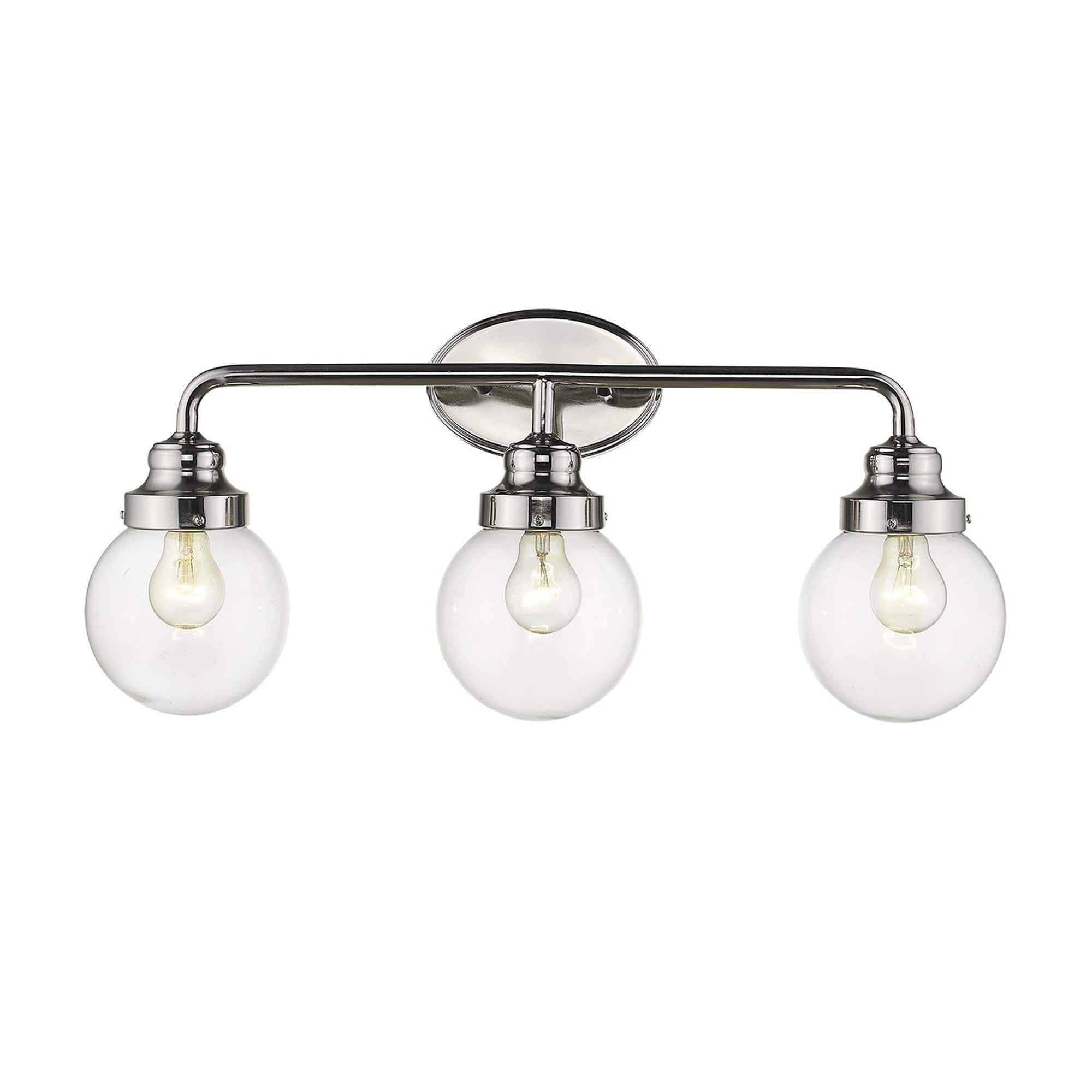 Portsmith 3-Light Polished Nickel Vanity - Homeroots