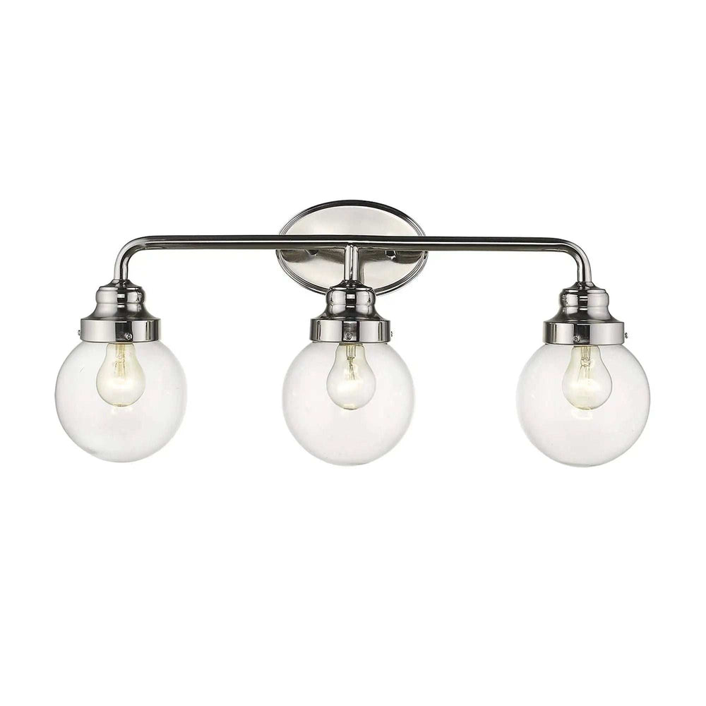 Portsmith 3-Light Polished Nickel Vanity - Homeroots - Flyclothing LLC