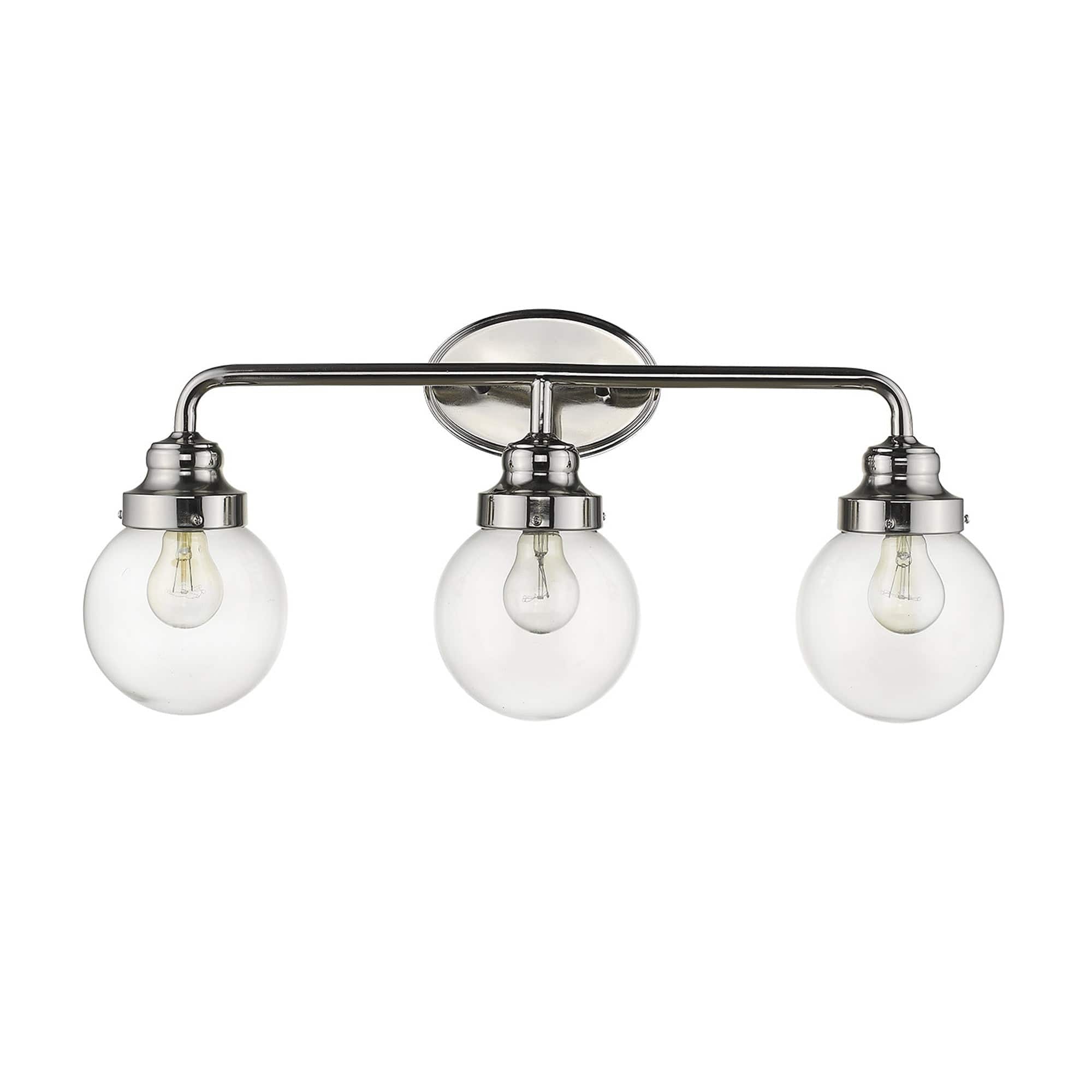 Portsmith 3-Light Polished Nickel Vanity - Homeroots