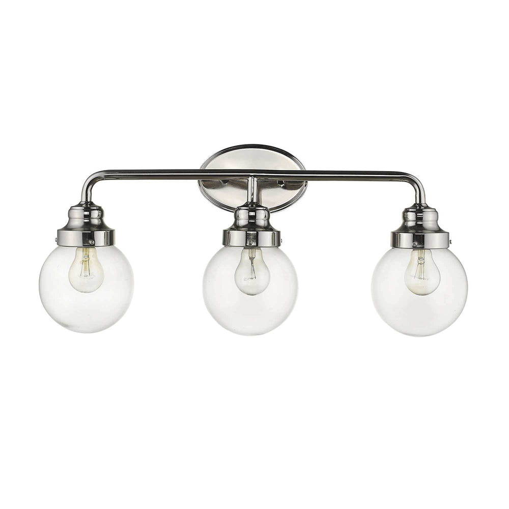 Portsmith 3-Light Polished Nickel Vanity - Homeroots - Flyclothing LLC