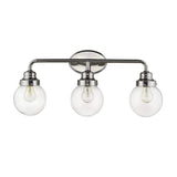 Portsmith 3-Light Polished Nickel Vanity - Homeroots